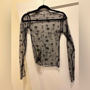Vintage sheer star top
